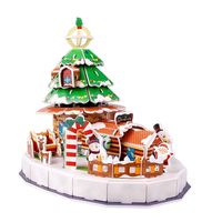 Creative Manual Assembly Christmas 3D Puzzle Model House Handmade Education Educational Paper Christmas Gift