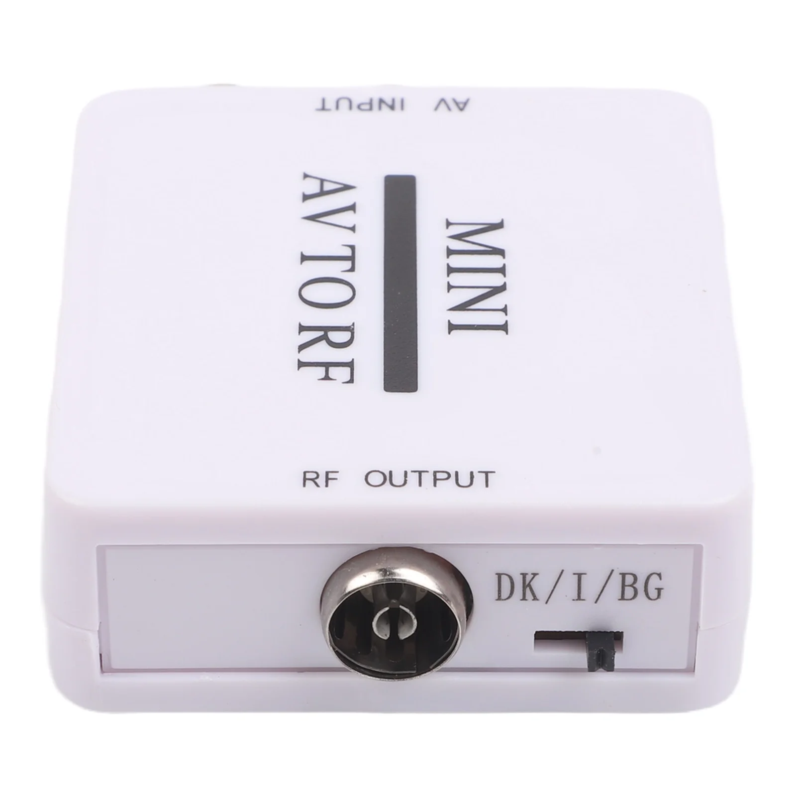 For TV Coaxial Adapter AV To RF Modulator AV RF Switcher Audio Signal Conversion Low Power Consumption Portable Design