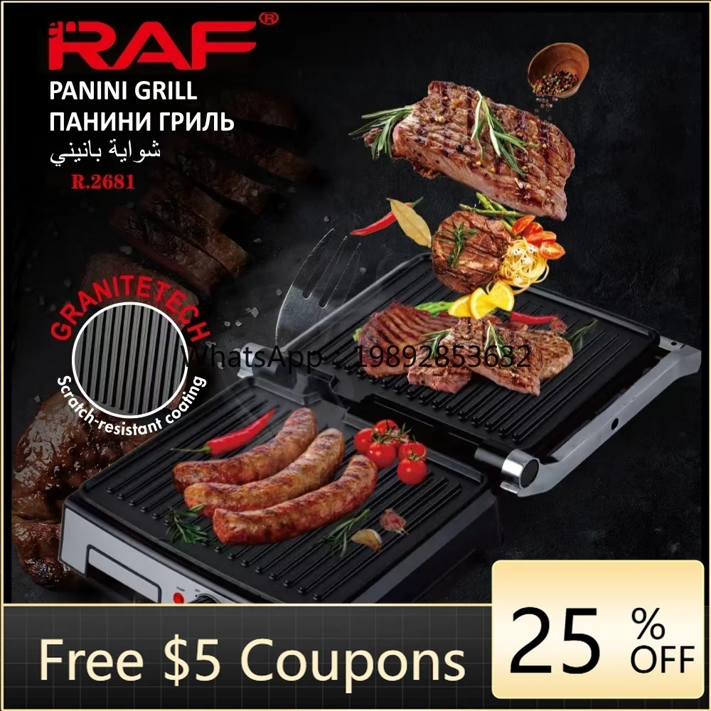 

K1 Automatic Fried Steak Machine Oven Sandwich Panini Breakfast Machine Grilled Steak Machine Electric Frying Pan