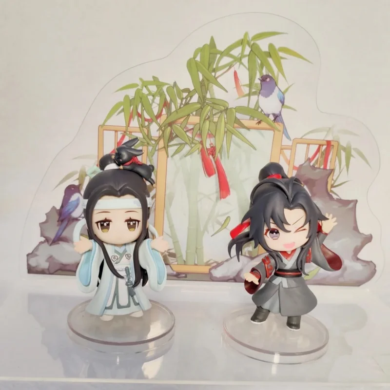 

Фигурки героев аниме Mo Dao Zu Shi Wei Wuxian Lan Wangji с бамбуковой версией Q, коллекционные модели ручной работы в качестве подарка