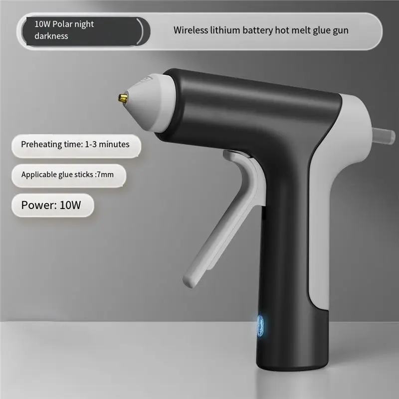 ABDJ-USB Type-C 10W Wireless Hot Glue Gun 20 Glue Sticks 7Mm Auto Shutoff Ideal For School DIY Crafts Repairs A