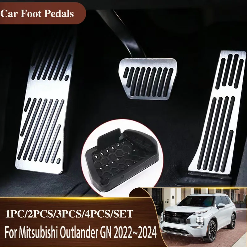 

Car Foot Pedals For Mitsubishi Outlander GN GM ZM 2022 2023 2024 Non-slip Car-Styling Stainless Steel Pedals Pads Car Acessories