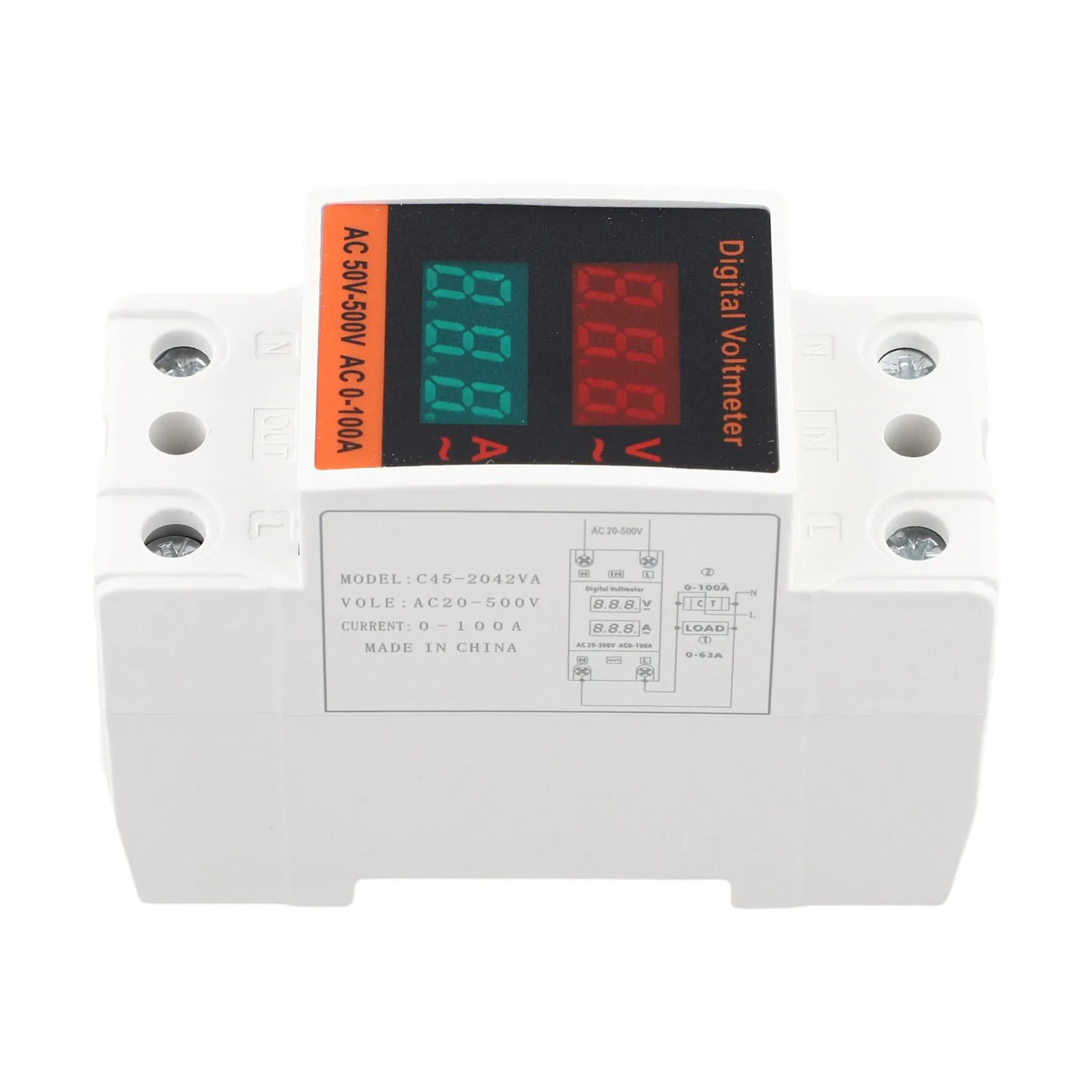 Real-Time AC Voltage and Current Monitoring Device with Compact Design for Energy Usage Tracking in Rental Properties