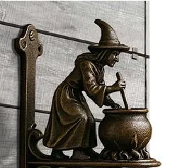 

Звонок для открытия двери, ведьма, такса, интересный дверной звонок, подвесное ручное кольцо, декоративный звонок для дома, крыльца, новоселье