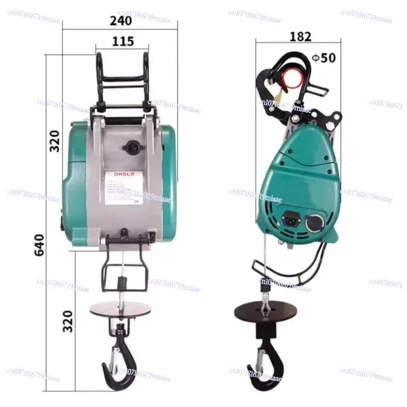 

Industry New 220V Upgraded Double-hole Electric Hoist Hanging Wire Rope Portable Lift Crane Construction Site Special Equipment