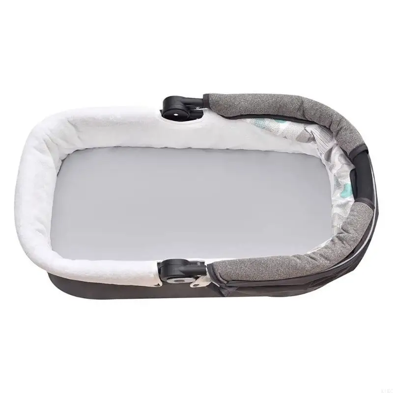 

K1KC 3xBaby Crib Fitted Sheet Diaper Changing Mat Cover Infant Removable Crib Bedding Protective Sleeve Nursery Room Supplies