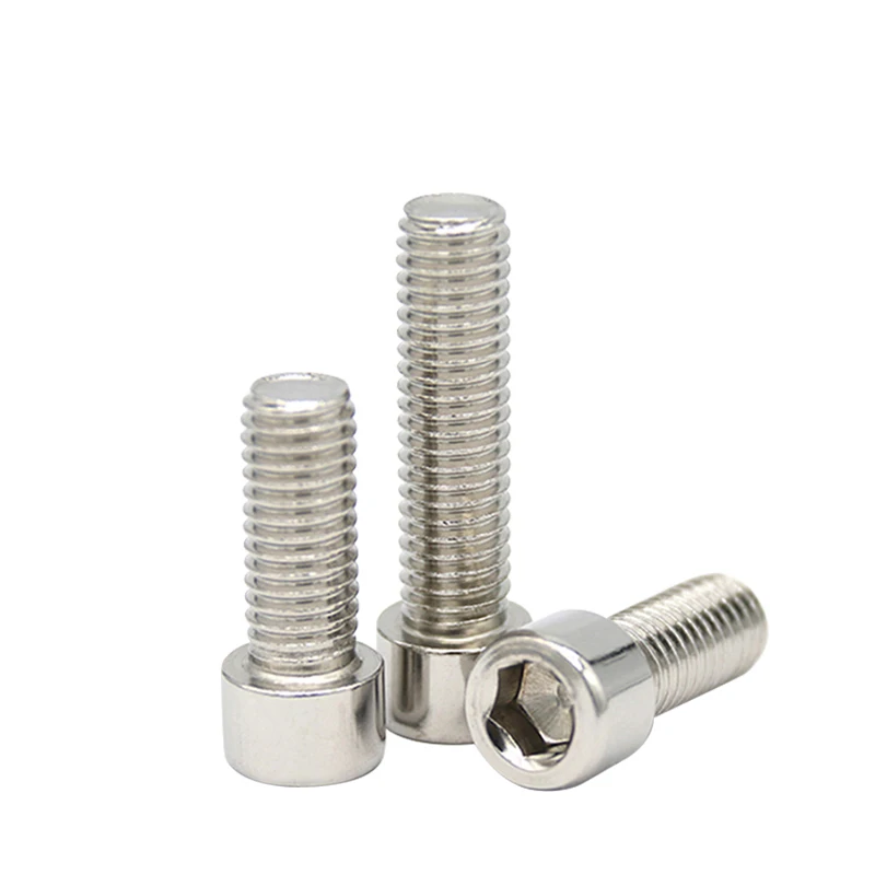 2/5PCS M12 *(20mm-120mm) 스레드 201 스테인레스 스틸 육각 육각 소켓 캡 머리 나사 볼트 원통형 머리 알렌 볼트