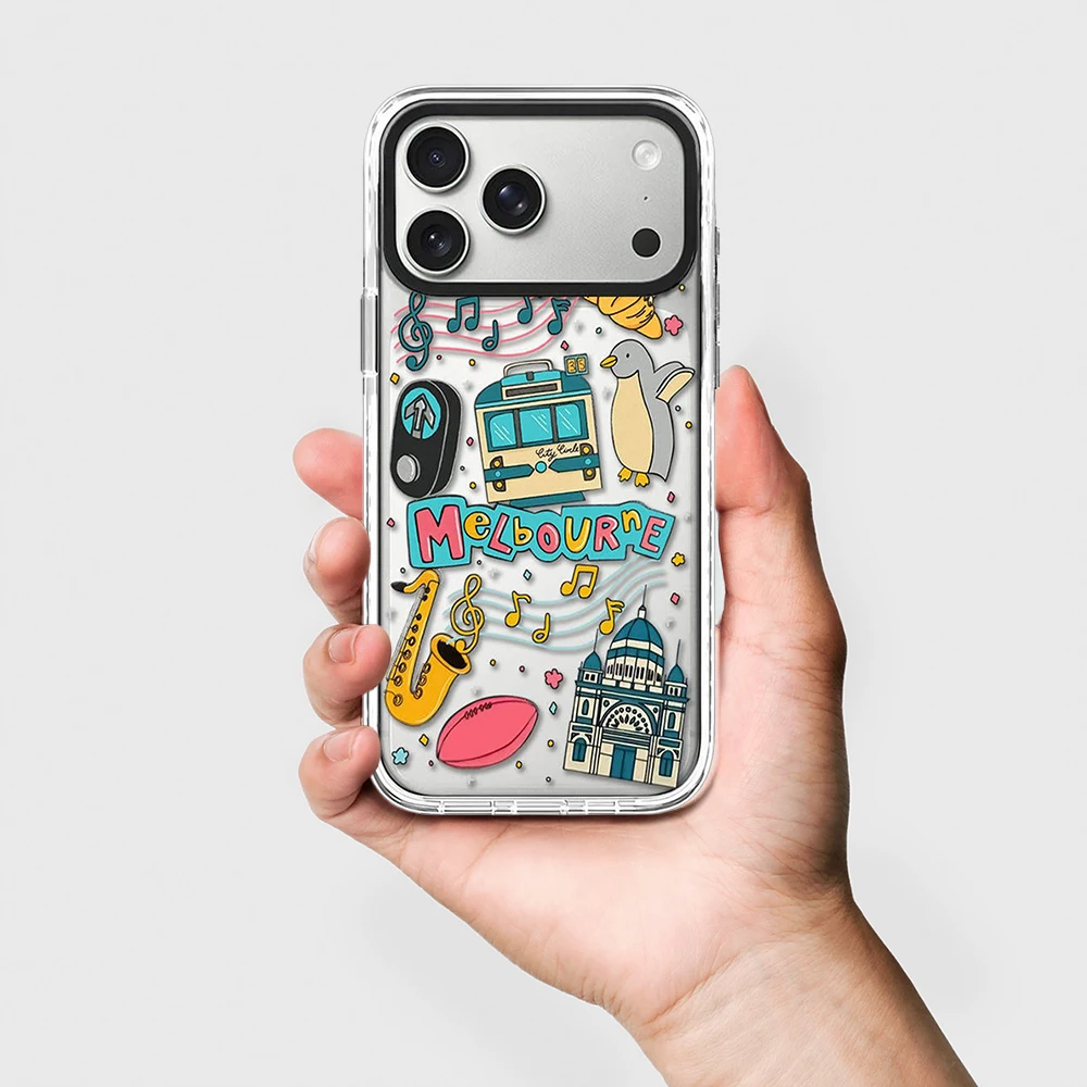 Famous Buildings Black / White Border Magnetic Impact Phone Cover for IPhone 13 14 15 16 17 Pro Max Case for IPhone 17 Air