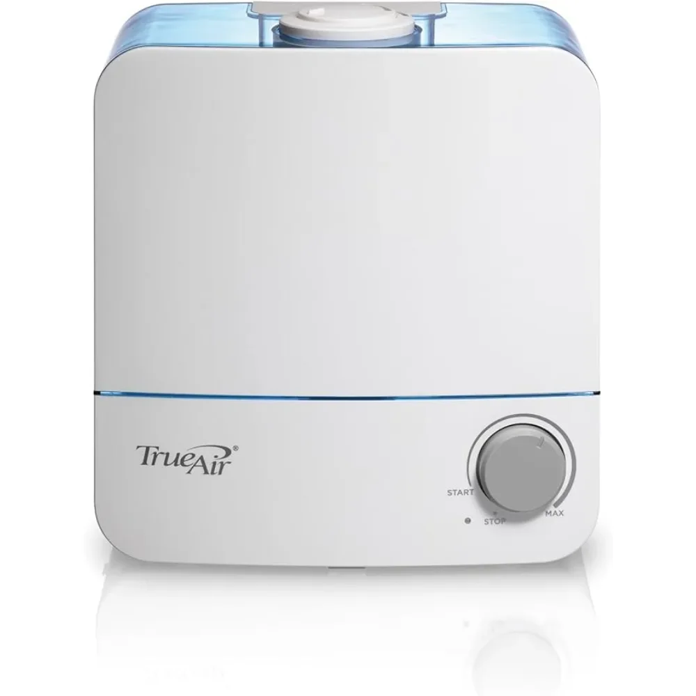 Cool Mist Humidifiers for Bedroom Large Room, 5.5L, Whisper Quiet, Rotating Nozzle, Auto-Shutoff, Filter-Free, White (04700)