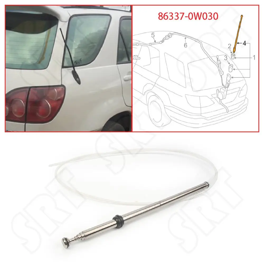 86337-0W030 Car Accessories Auto Power Antenna  Fits for Lexus RX300 1999 2000 2001 2002 2003 Adjustable Telescopic Antenna