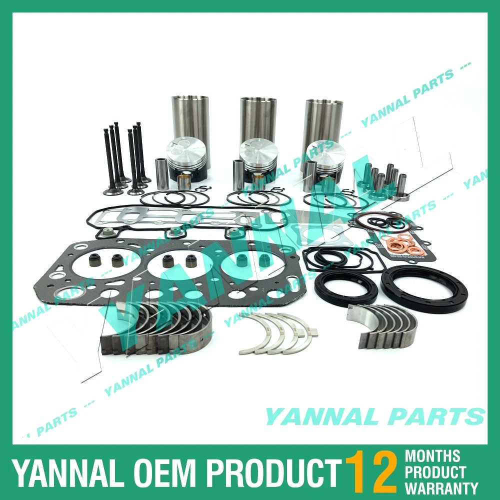 Overhaul Rebuild Kit For Yanmar Engine 3TNV70-HGE John Deere Gator XUV 850D