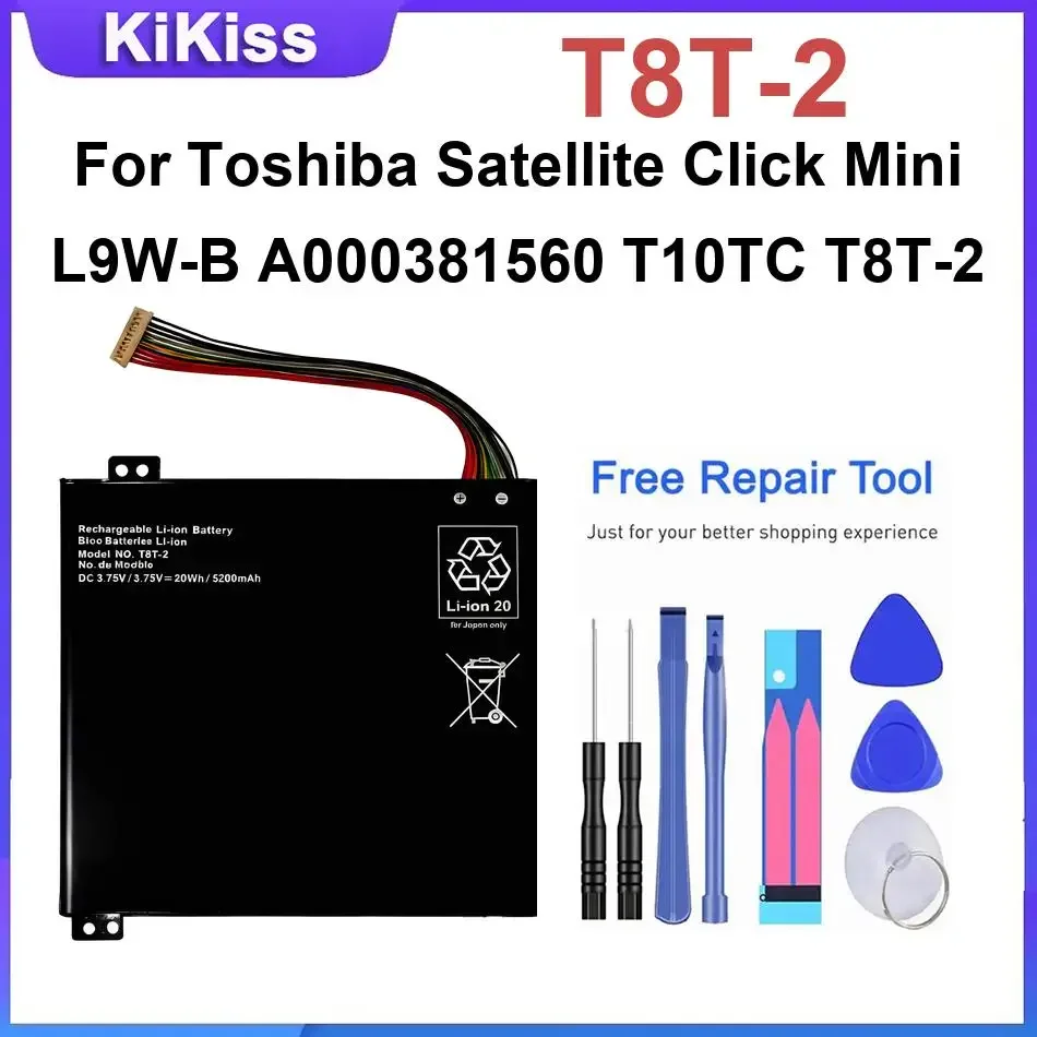 T8T-2 Laptop Battery For Toshiba Satellite Click Mini L9W-B A000381560 T10TC Replacement Batteries