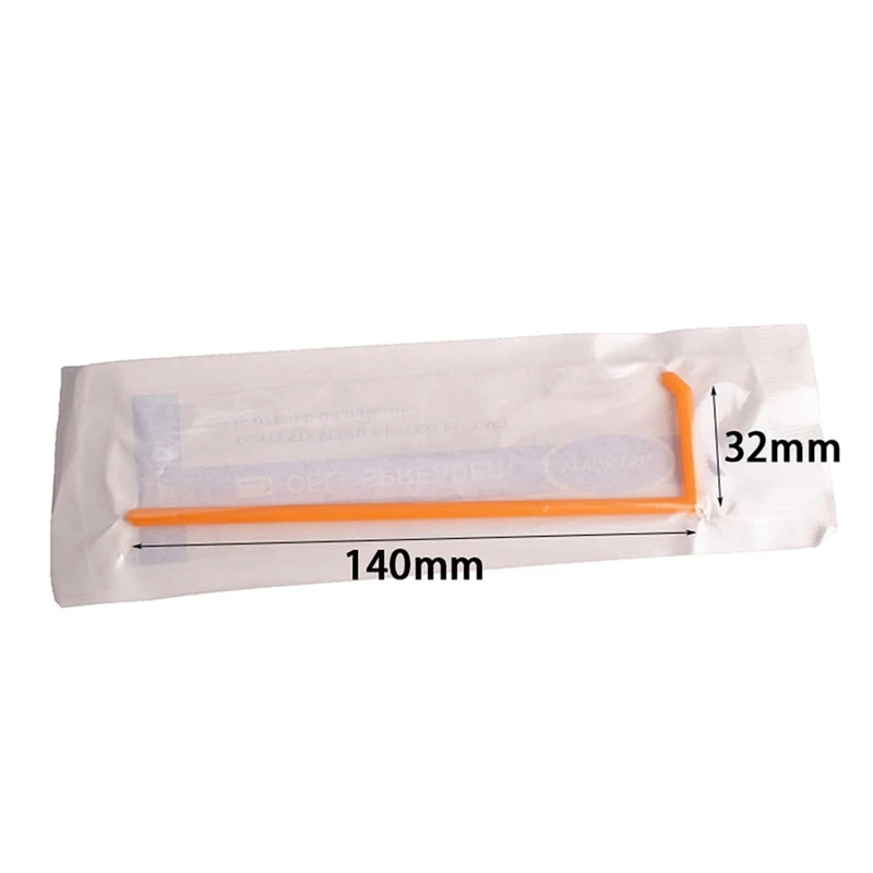 A48R-Polypropylene Sterile Disposable L-Shaped Cell Spreaders, Disposable Plastic Coating Rod, Cell Spreader 100PCS