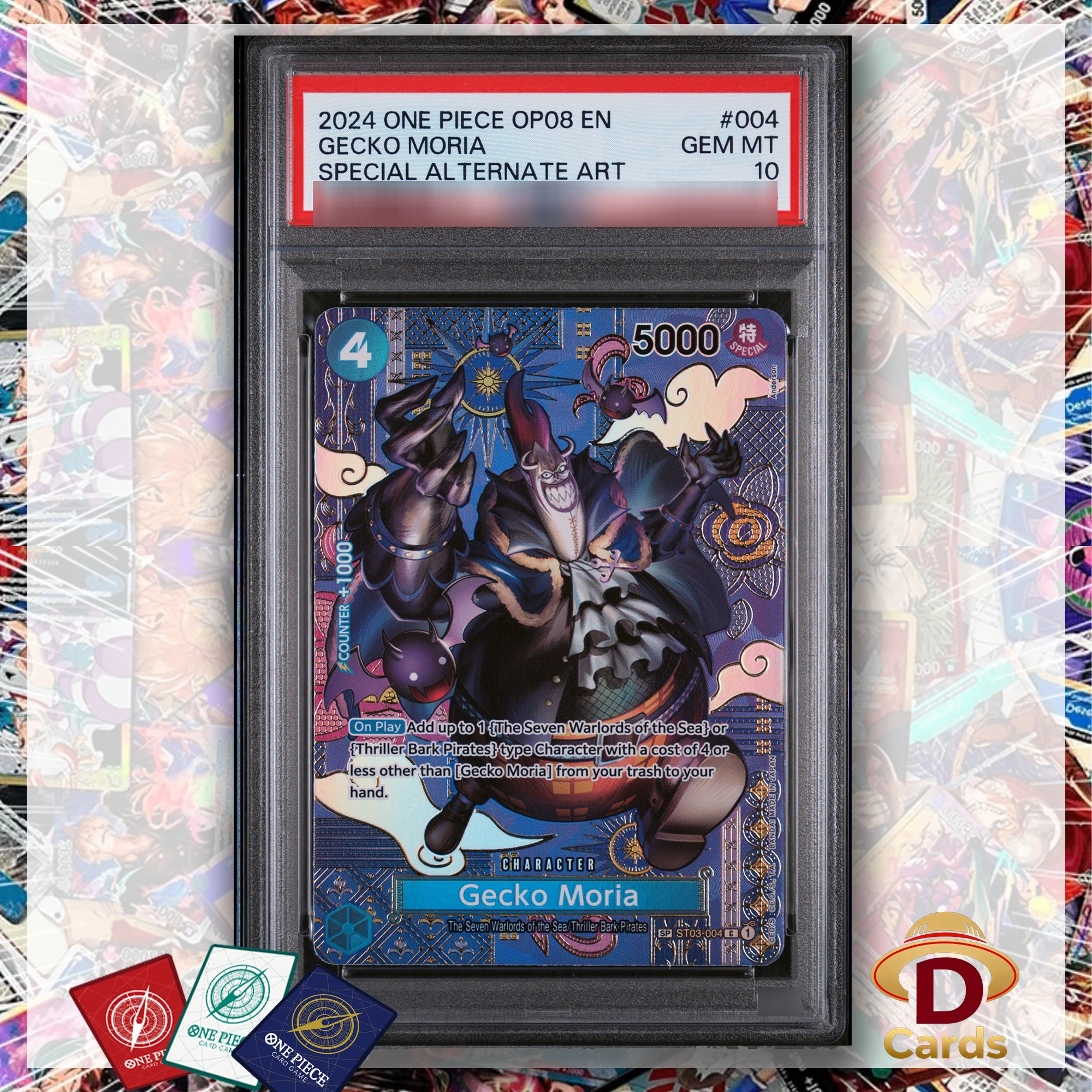

One Piece Special Alternate Art Set Moria Gecko ST03-004 P/S/A10 Gemmt10 Foil Card Collectibles Game Anime Proxy Cards