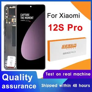 Bilashmart 6.73 AMOLED Xiaomi 12S Pro LCD Display Touch Screen Digitizer Assembly 12S Pro 2206122SC Replacement Parts
