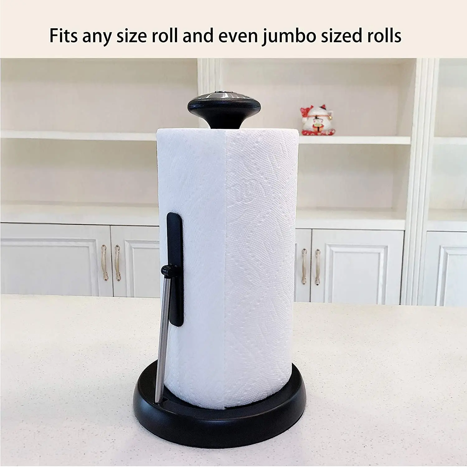 Paper Towel Holder, Standing Paper Towel Organizer Roll Dispenser for Kitchen Countertop Home Dining Table