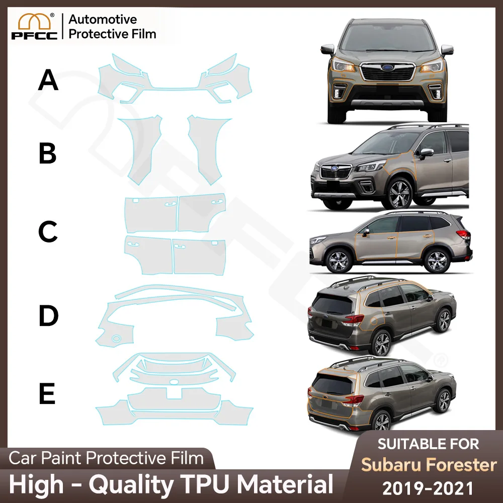 

PPF TPU 8.5mil for Subaru Forester 2019 2020 2021 Paint Protection Film Clear Bra PPF Anti Scratch Pre Cut Car Body Film Covers