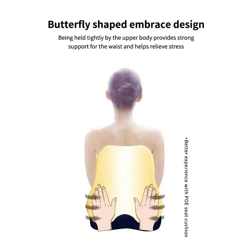 وسادة ظهر قطنية جديدة مع كراسي ألعاب مكتبية من إسفنج الذاكرة ووسادة لتخفيف آلام ما بعد الولادة