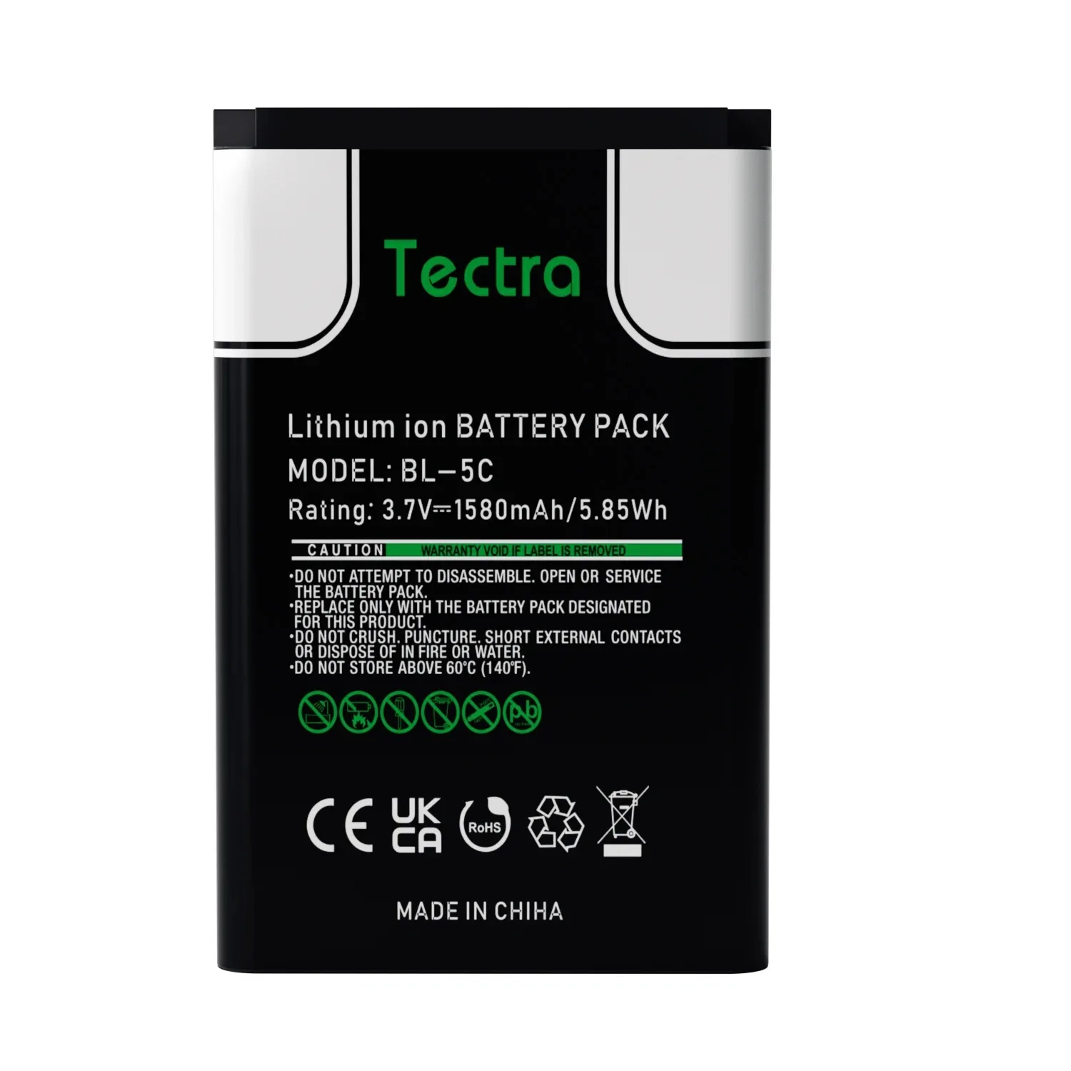 BL-5C 3.7V 1580mAh Rechargeable Battery Suitable for Household Radio with Current Protection