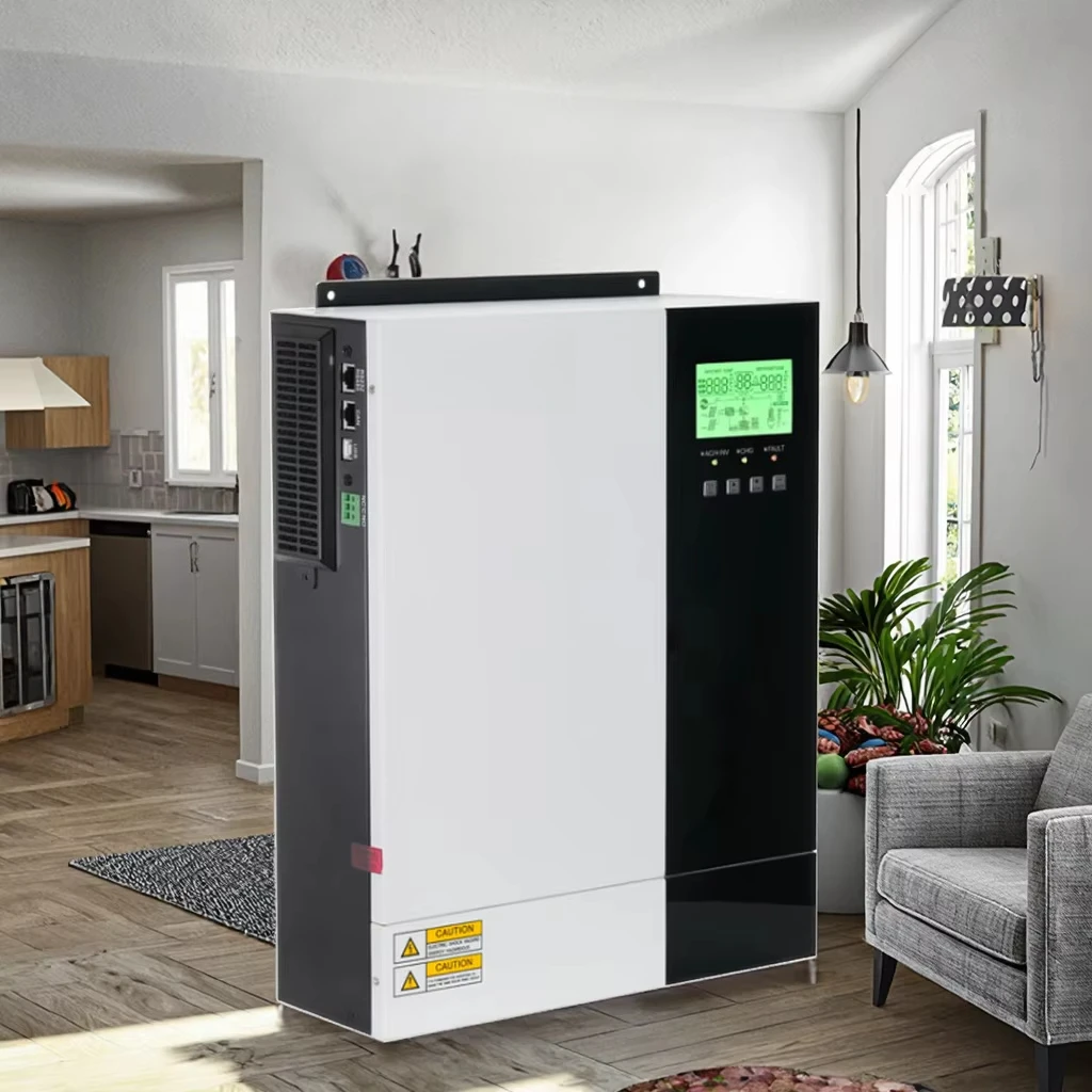 Onduleur solaire hybride haute fréquence 3kw, 5,5 kw, 3,5 kw, 5kw, 12V, 110V, 220V, MPPT, 80a, simple DC, AC, on off-grid, pour la maison