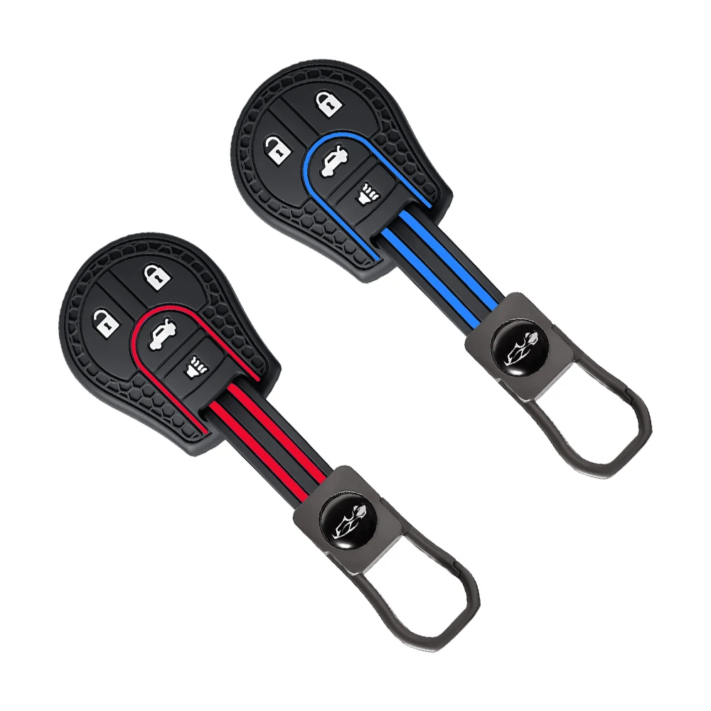 Silicone Remote Key Case Fob Shell Cover For Nissan Note Micra Juke Qashqai Tiida X-Trail Cube NV200 Skin Holder 4 Button