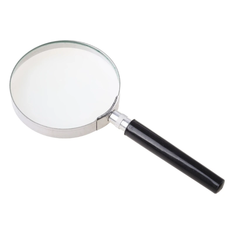 75mm Portable 5X Handheld Handy Magnifier Glass Lens Magnification Dropship