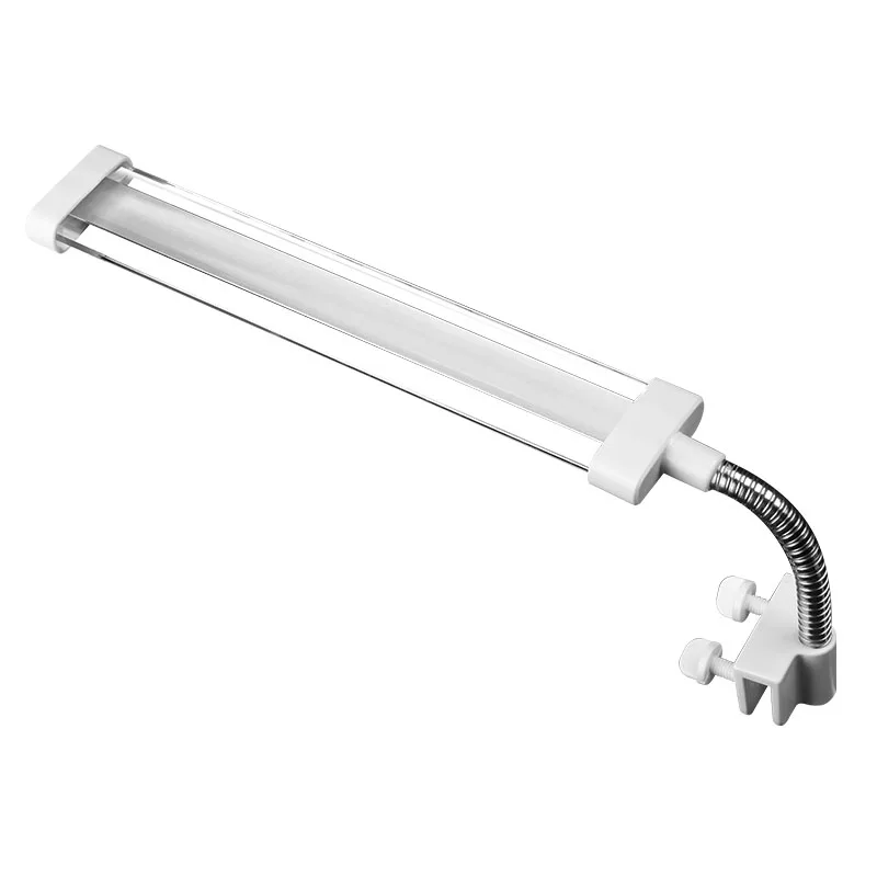 Crystal LED Aquarium Light 6W/8W/10W Aquatic Plant Lighting Waterproof Clip-on Lamp For Fish Tank Plants Grow Blue White Light