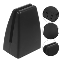 4 Pcs Office Desk Screen Clamp Aluminum Alloy Black 25mm Screws Fits 8 12mm Dividers Clip Privacy Panel Fixing Hardware