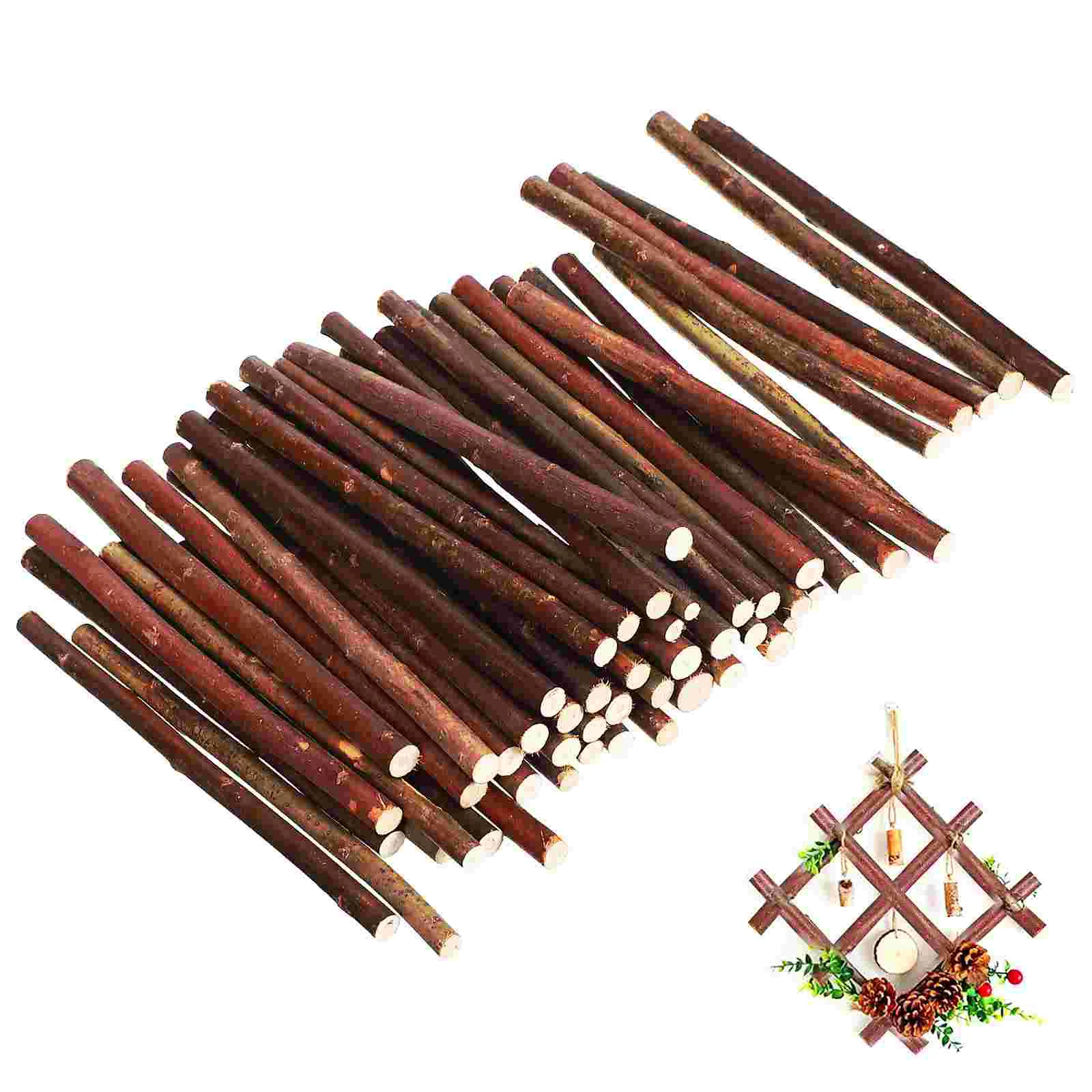 Projects Crafting Filler Log Handmade Materials Long Sticks Simple Dark Brown Wood