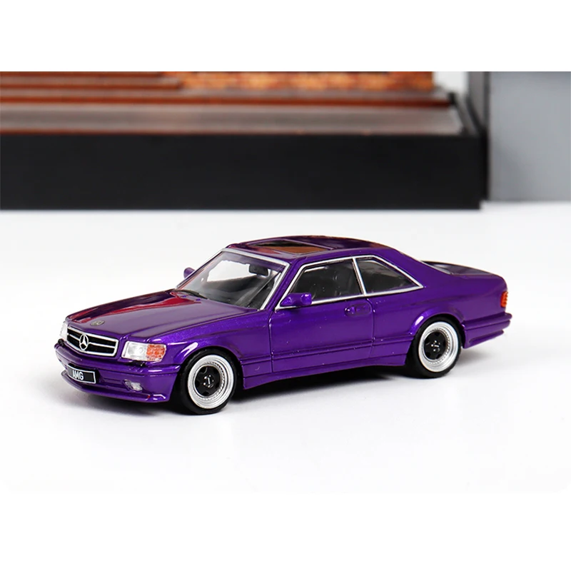 Diecast Original 1:64 Scale Benz 560SEC W126 RM S-class Classic Car Simulation Alloy Car Model Display Collectible Gift Souvenir