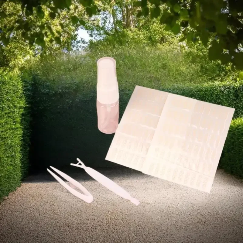 180/300/600Pcs 보이지 않는 흔적 없음 레이스 붓진 눈을위한 울트라 얇은 통기성 로컬 이중 눈꺼풀 테이프 물 활성화 끈적임