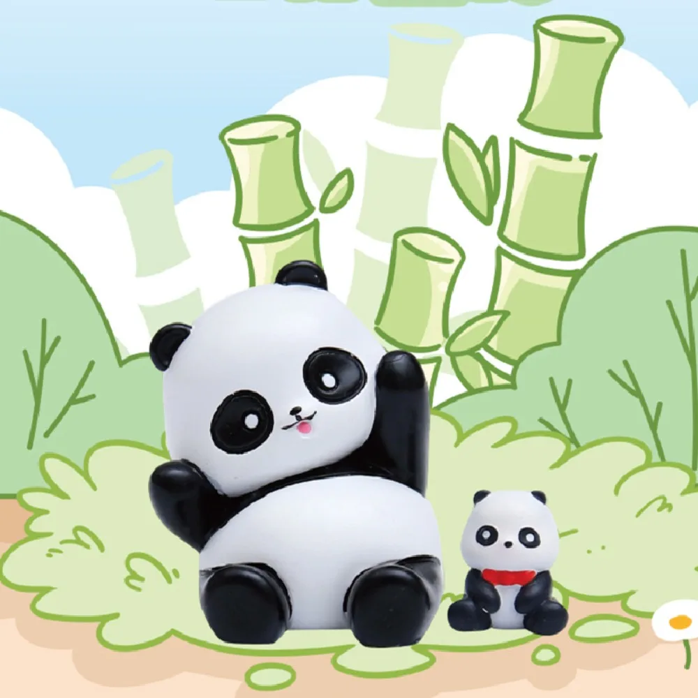 Genuine Chinese Panda Blind Boxes Cartoon Lovely Figure Mystery Box Toys Christmas Gift Cute Dolls Resin Desktop Ornaments