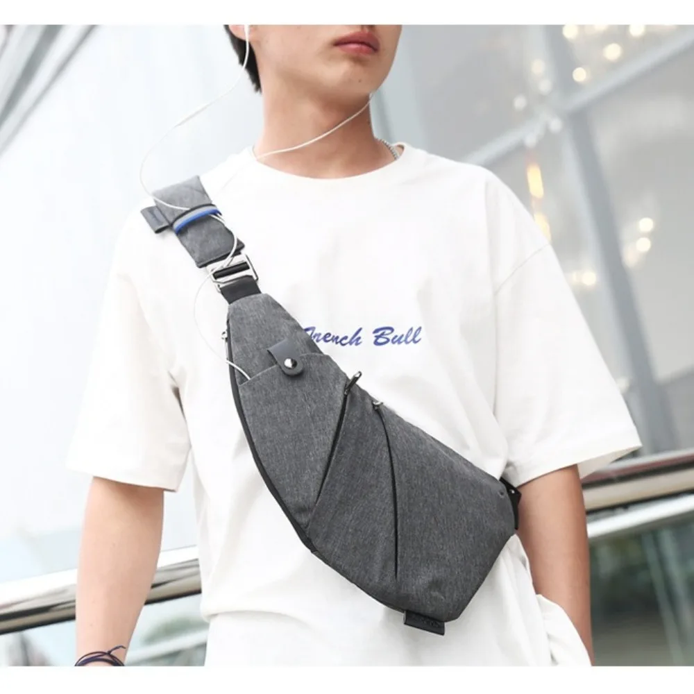 

Compact nylon fabric men's multi-functional shoulder bag, close-fitting women's crossbody bag, anti-theft and waterproof gun bag