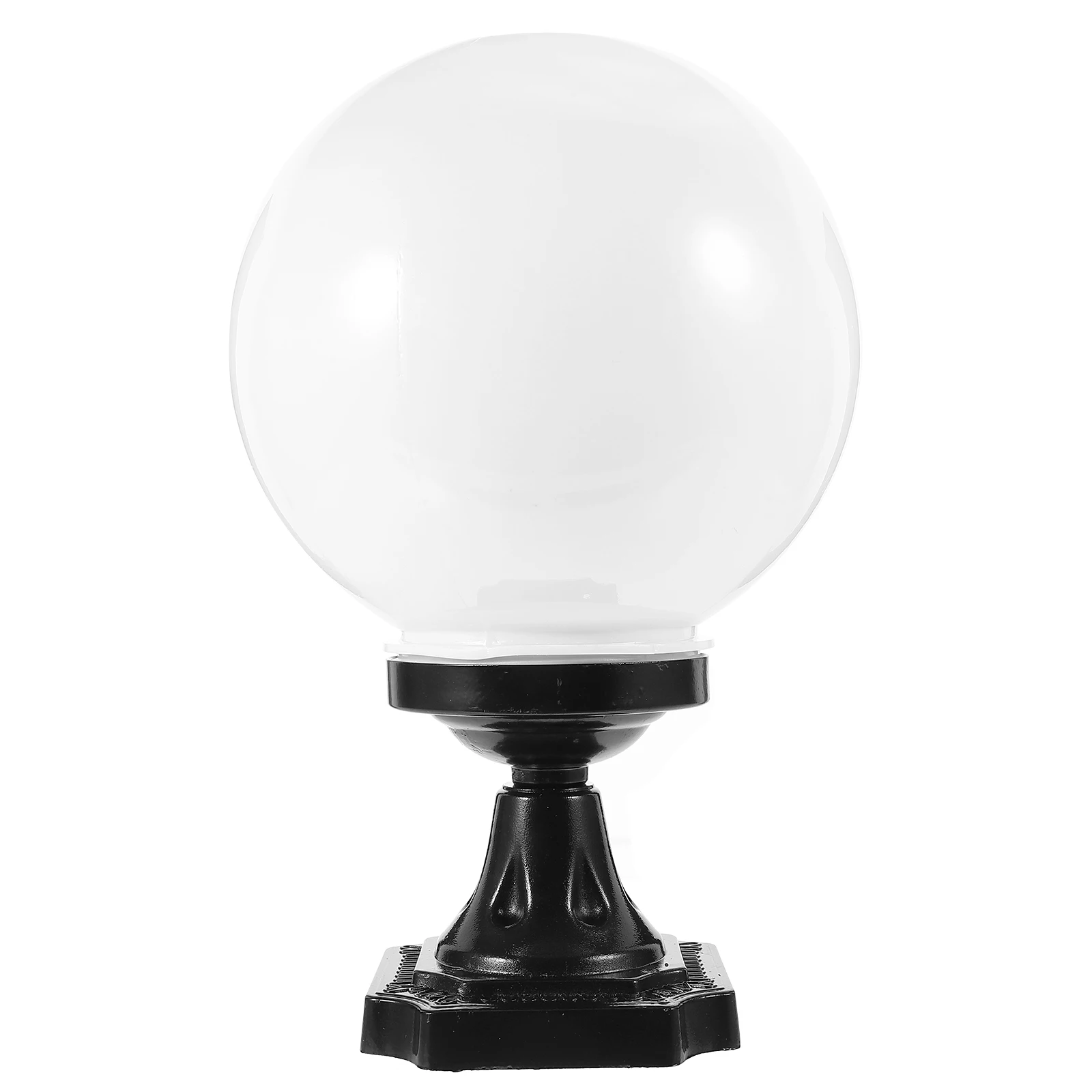 

Globe Lampshade Replacement Outdoor Wall Post Lamp Cover Spherical Light Shade For Porch Patio Street Acrylic Dust