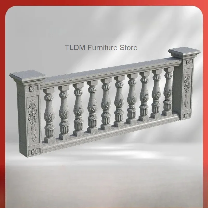 Balcony Style Railing Mold Custom Villa Fence Cast in Place Cement Roman Columns New European Guardrail Outdoor Decor Products