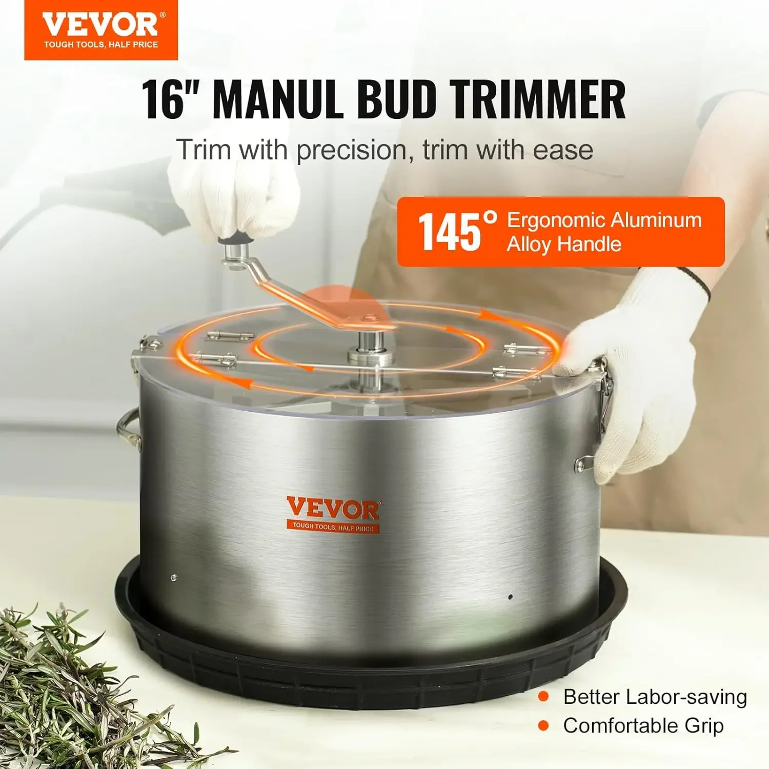 

Гидропонный триммер для растений из нержавеющей стали, 16 дюймов, с прозрачным куполом, ручные секаторы для бутонов, листьев, аксессуары для резки