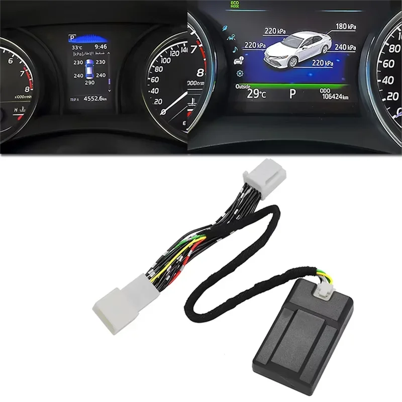 TPMS Tire Digital LCD Display Auto Security Alarm For Toyota Camry RAV4 Corolla 2018-2023 Replacement Set