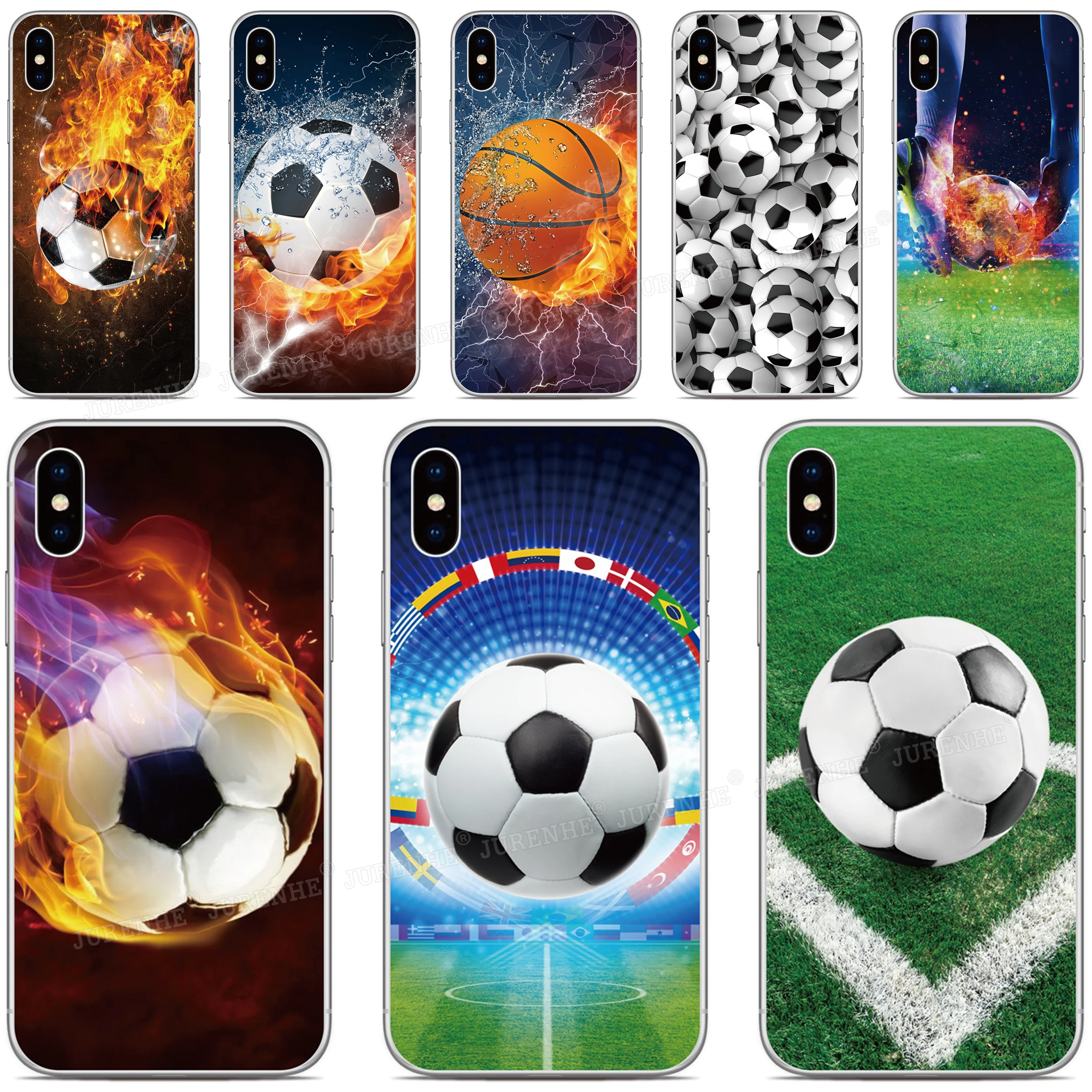 Football Soccer Phone Case For For ZTE Blade A73 5G A53 Pro V50 V41 Smart V10 V30 V40 Vita A52 A72 A71 A51 A31 A3 A5 L8 L9 Cover