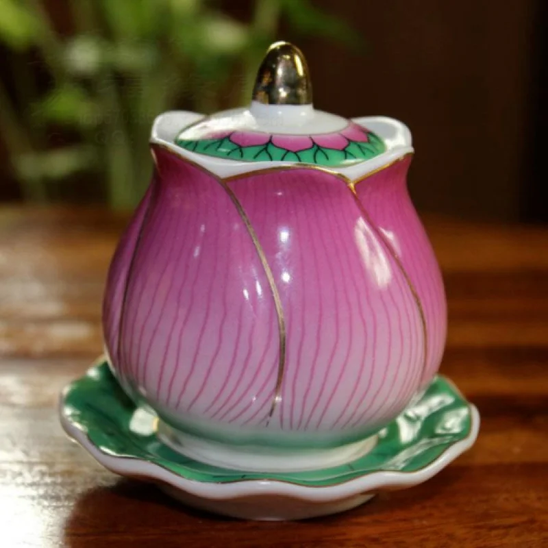 

Creative Crafts Lotus Holy Water Cup Buddhist Supplies Buddha Home Decoration