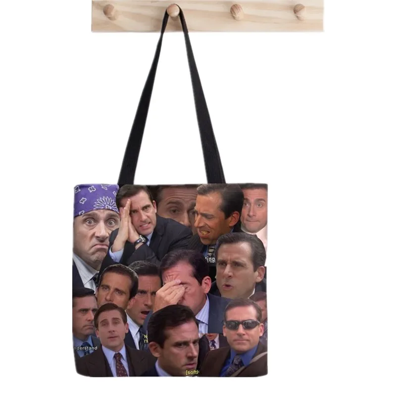 

Women Shopper bag The office tv show The Office Set Printed Bag Harajuku Canvas Shopper Bag girl handbag Tote Shoulder Lady Bag