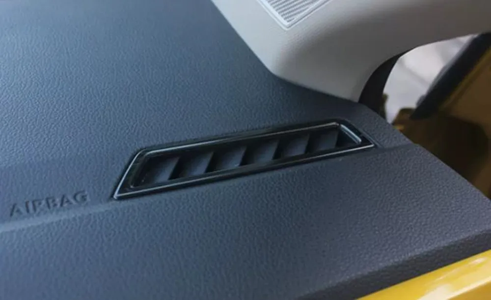 For Volkswagen VW Virtus 2023-2026 Stainless Decorative Cover Patch for Center Console Air Conditioning Outlet Car Accessories