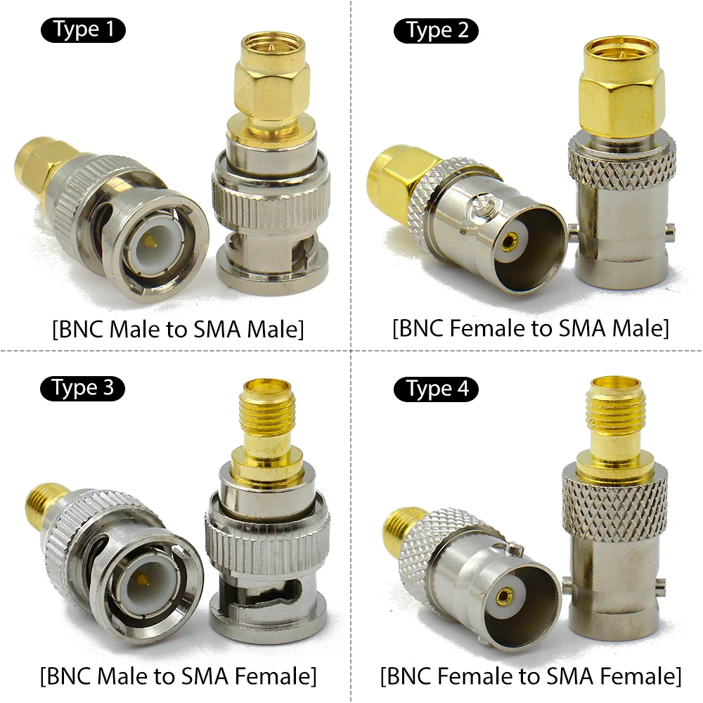 1/3/5/10 szt. Adapter RF SMA męski na BNC żeński, konwerter złącza koncentrycznego do anteny WiFi, radia amatorskiego, bezprzewodowej sieci LAN — zdjęcie 5