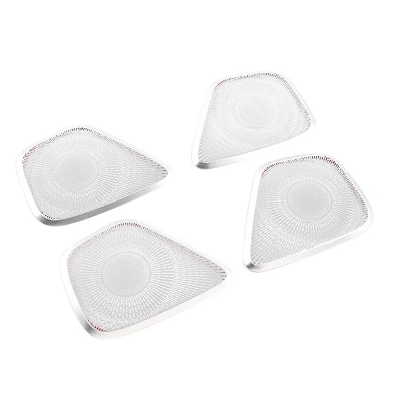 

4Pcs Car Aluminum Door Audio Speaker Tweeters Cover Trim for Mercedes Benz GLA Class H247