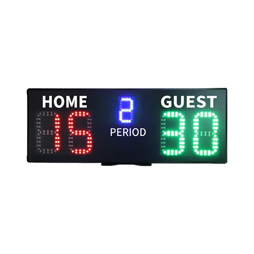 Outdoor Sport Basketball Game LED Electronic Scoreboard Remote Control Portable Match Scoreboard 5-level Brightness Adjustment