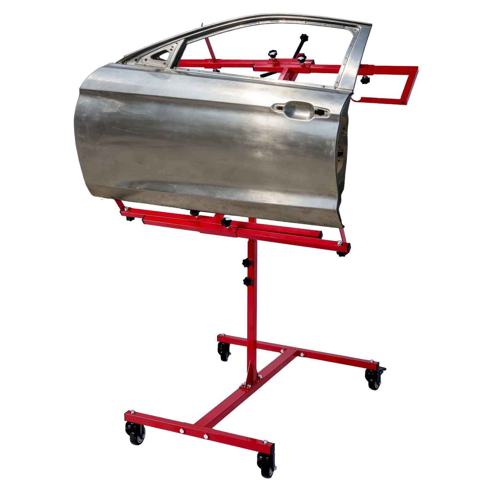 

Multifunction Paint Stand Adjustable 90 Degree Rotating with 4 Wheels for Painting Stands Auto Body Fender Hood Stand