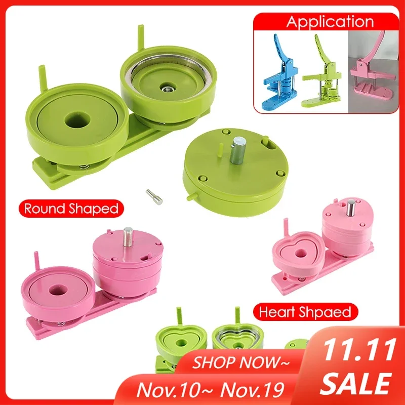 25/32/37/44/58/75mm Badge Maker Molds DIY Button Badge Maker Press Machine Interchangeable Die Mould Round Badge Punching Die