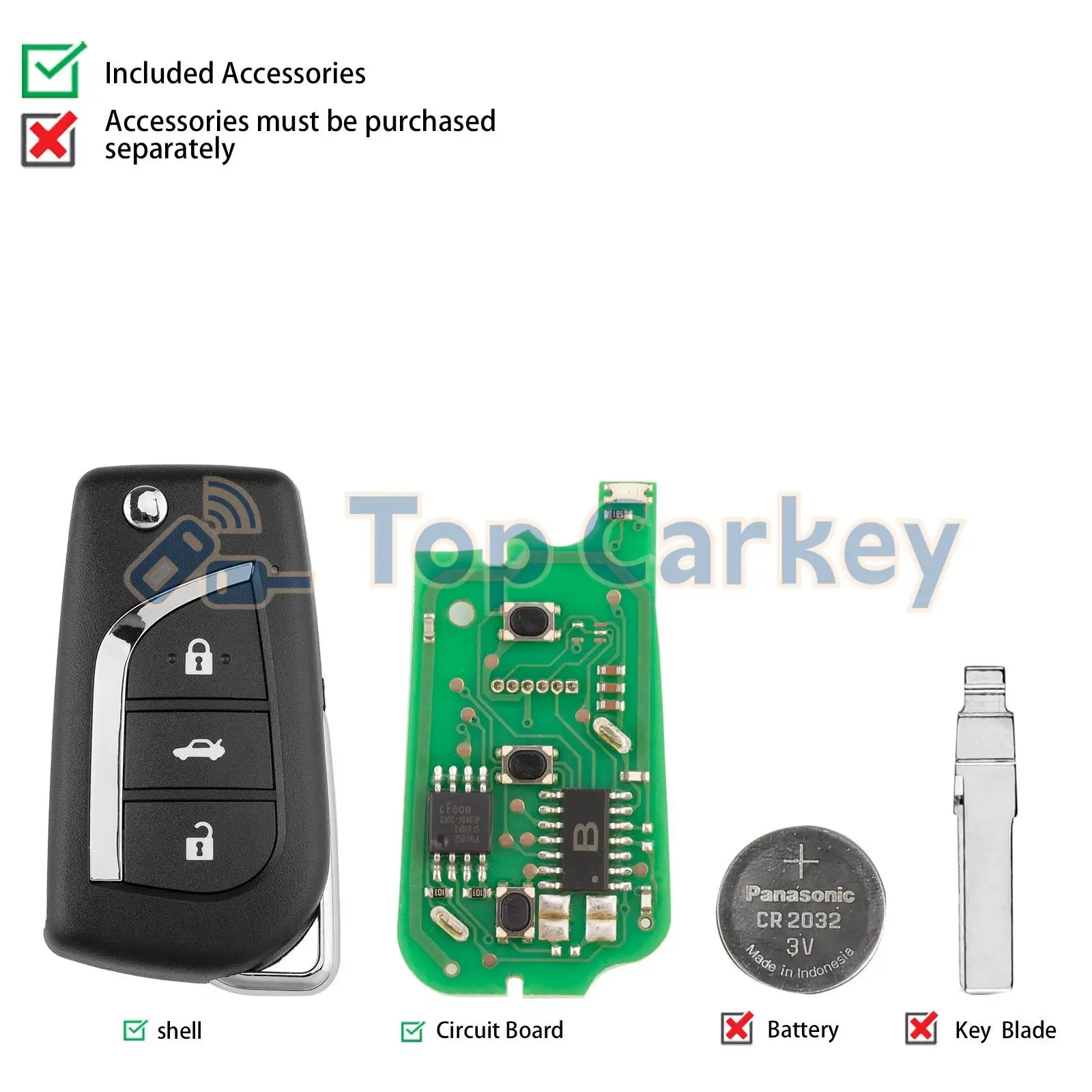 KEYDIY KD B13-2 B13-2+1 B13-3 B13-4 Universal Flip Remote Key Compatible with Corolla Levin Camry Avalon Allion Harrier Venza