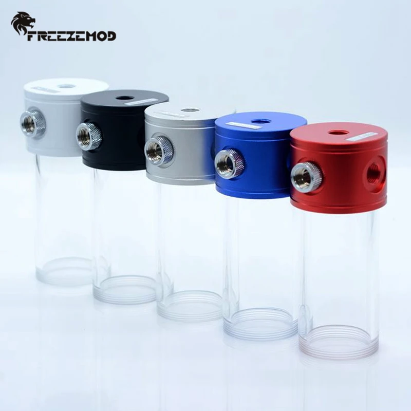 

FREEZEMOD PC Water Cooling Reservoir Res OD50mm for DDC Pump,PMMA Cylinder Water Tank External Defoamer 86/136/186/236/286/336mm