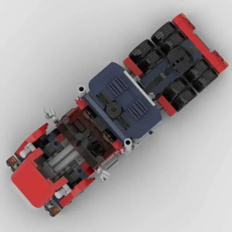 Campeão de velocidade modelo de carro moc tijolos de construção tecnologia de caminhão de transporte blocos modulares presente brinquedo de natal conjuntos diy montagem