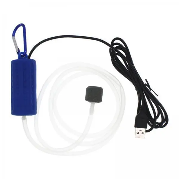Ultra Quiet Aquarium Air Pump with USB Portable Oxygen Inhalation for Fish Tank and Outdoor Fishing
